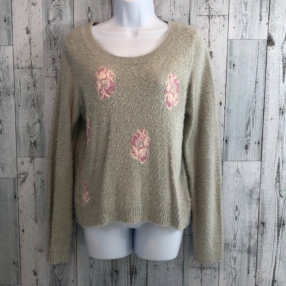 LC Lauren Conrad Super Soft Rose Sweater Large - Picture 1 of 9